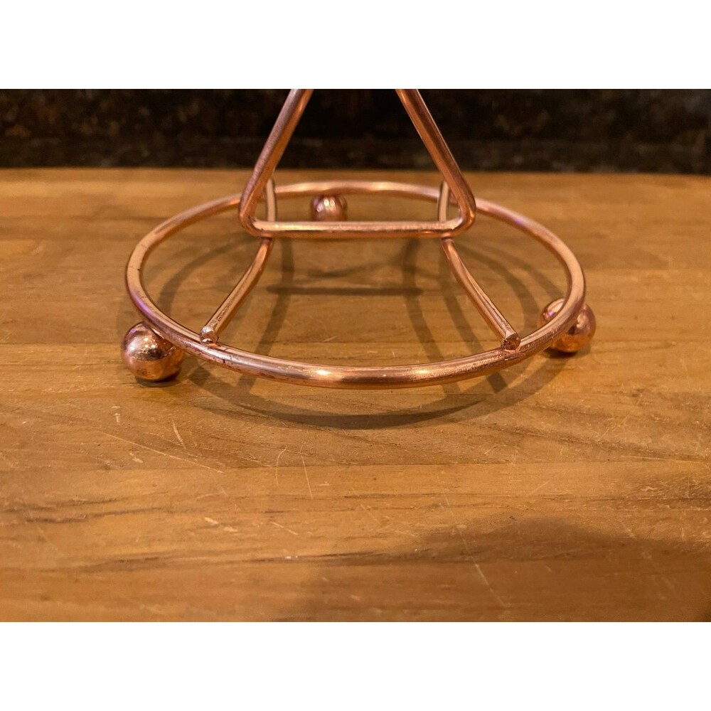 6 Peg Copper Mug Hanging Tree Rack - Picture 2 of 5